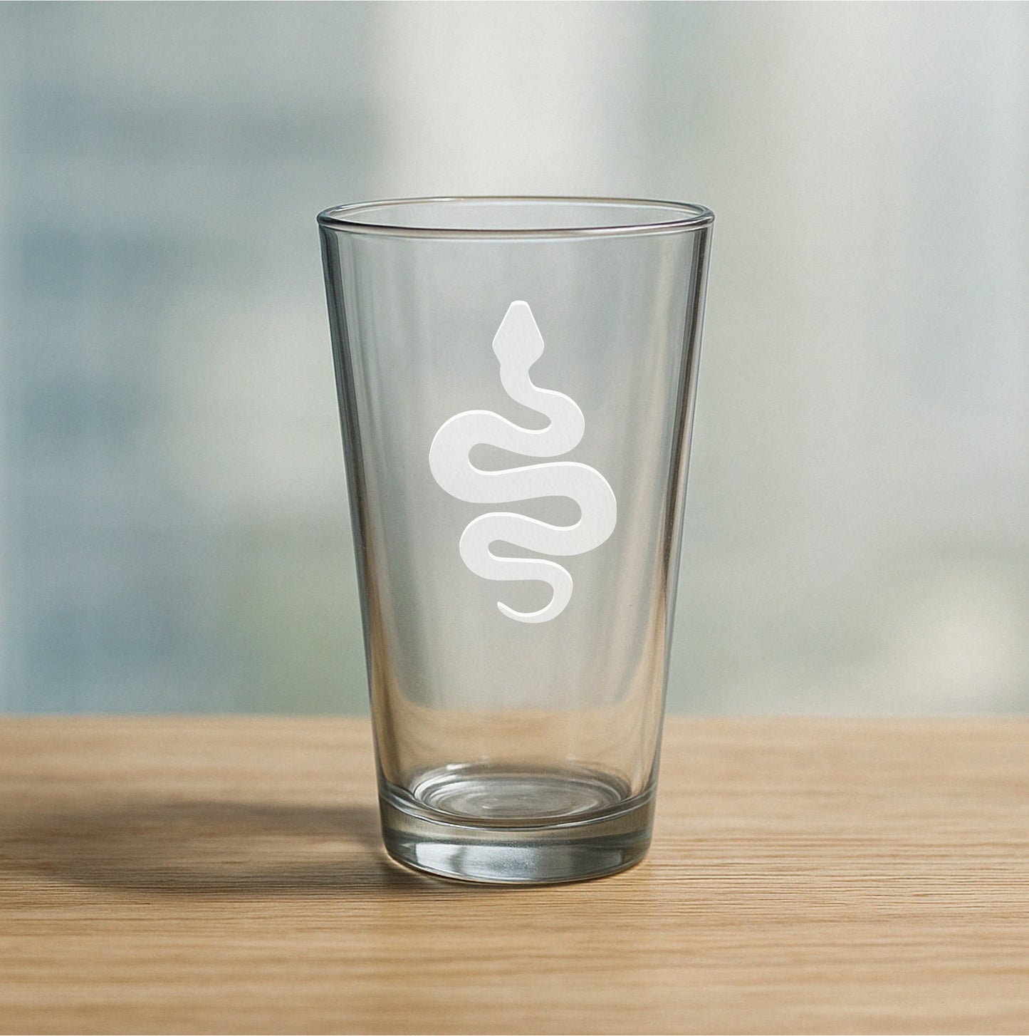 Hand-Etched Cool Snake Glasses - Wine, Champagne, Pint Glasses, Shot Glass Sets - Kitchen, Bar, Gifts