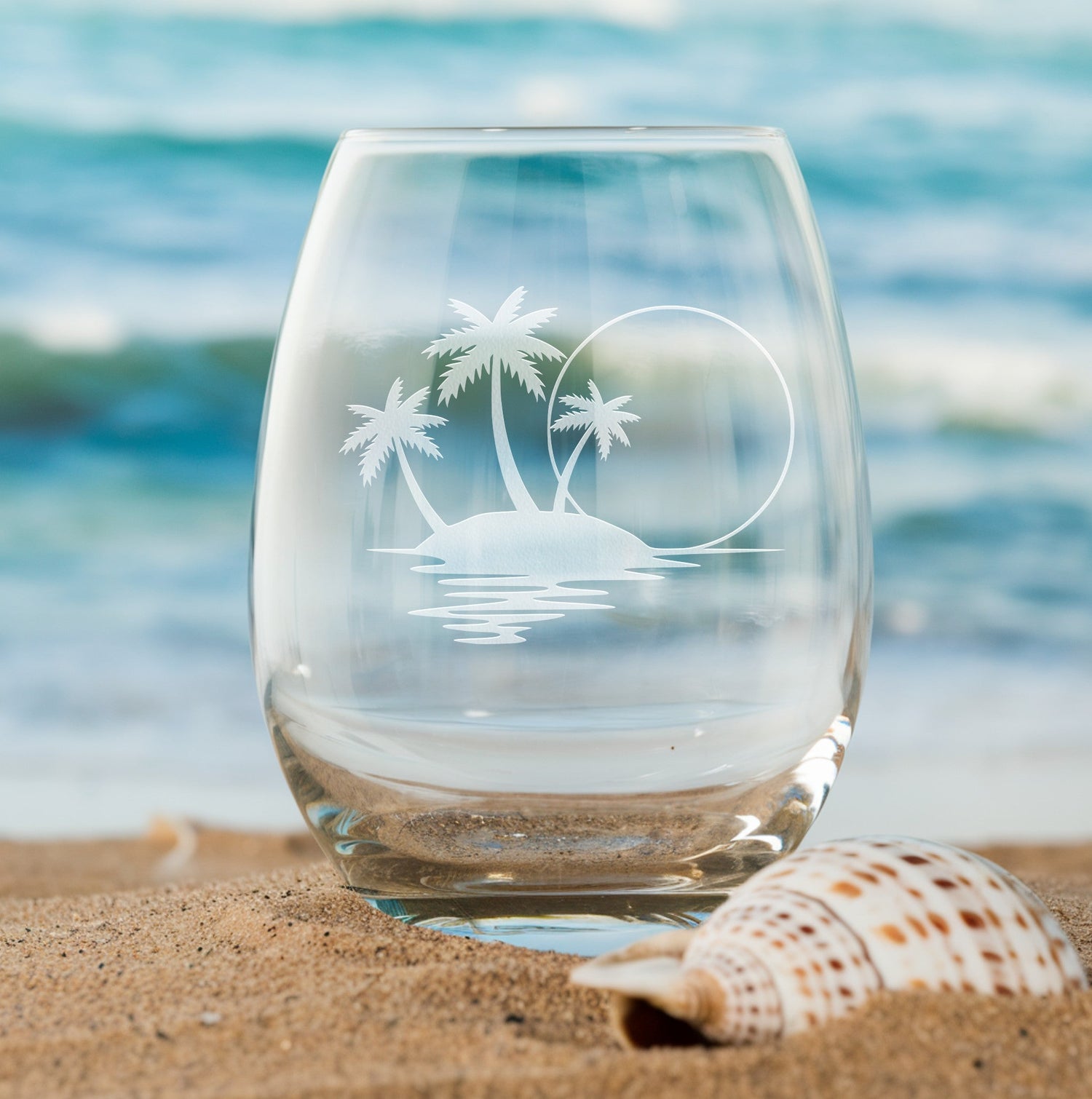 Beach and Ocean Themed Glasses